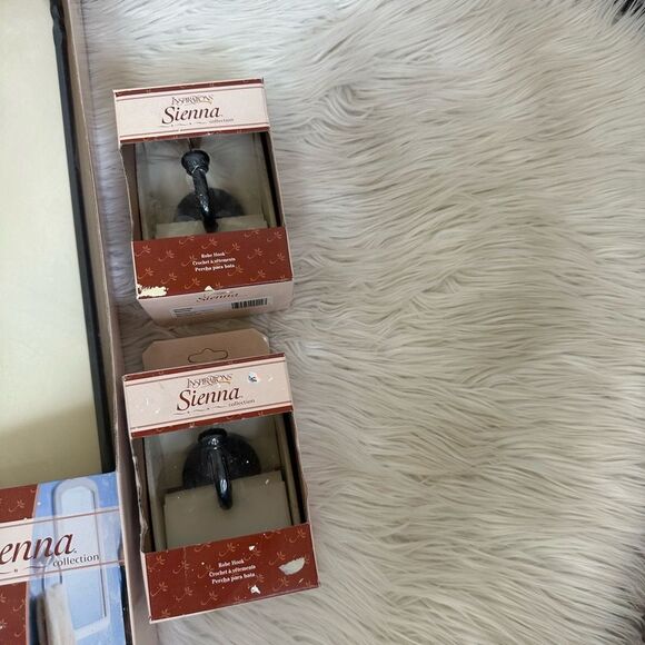 Sienna Collection by Inspirations Bathroom Hardware Accessories Set Black - Picture 13 of 15